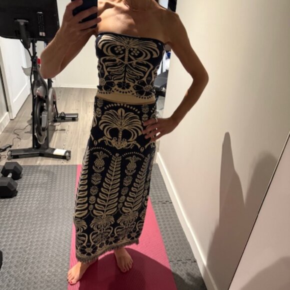 NWT - Farm Rio Ainika Tropical set (tube top and midi skirt) - size XS - Picture 8 of 8